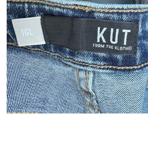 Kut from the Kloth Jean Highrise wide leg jeans sz 16 Long/T Excellent! 36x32 - Picture 5 of 9